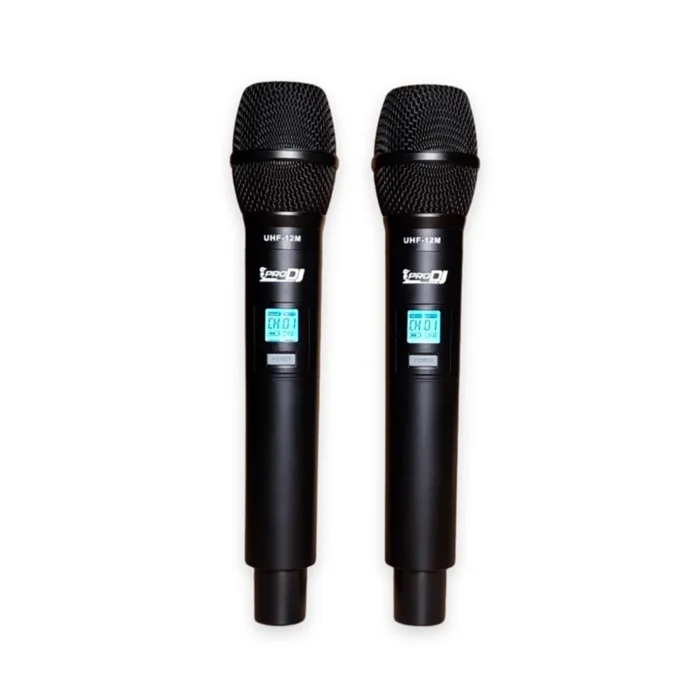 Micrófono Doble UHF UHF-12M de Frecuencia Variable - Image 3
