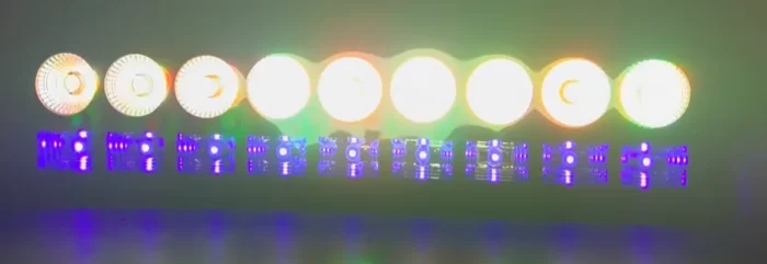 PL18 DUAL Luz de Relleno 50W 9 Led RGW 4 en 1 - Image 2