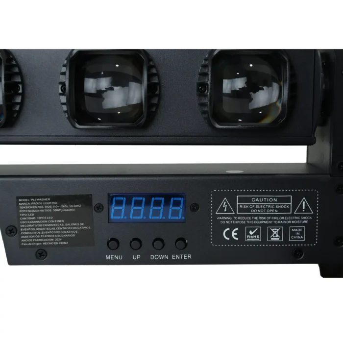 PL9 WASHER PRO DJ LIGHTING Barra Móvil 10 Lentes