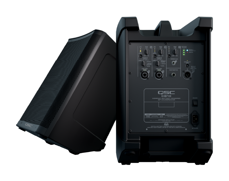 CABINA ACTIVA QSC CB10 10'' BLUETOOTH ALIMENTADO POR BATERÍA