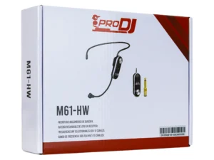 Microfono Inalambrico Diadema UHF PRO DJ M61 - HW 10 CANALES RECARGABLE TIPO C