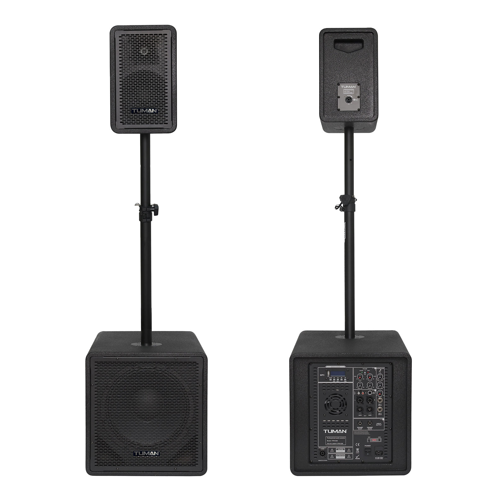 Sistema De Sonido Profesional Tuman TPS1226CO 2.1 Canales