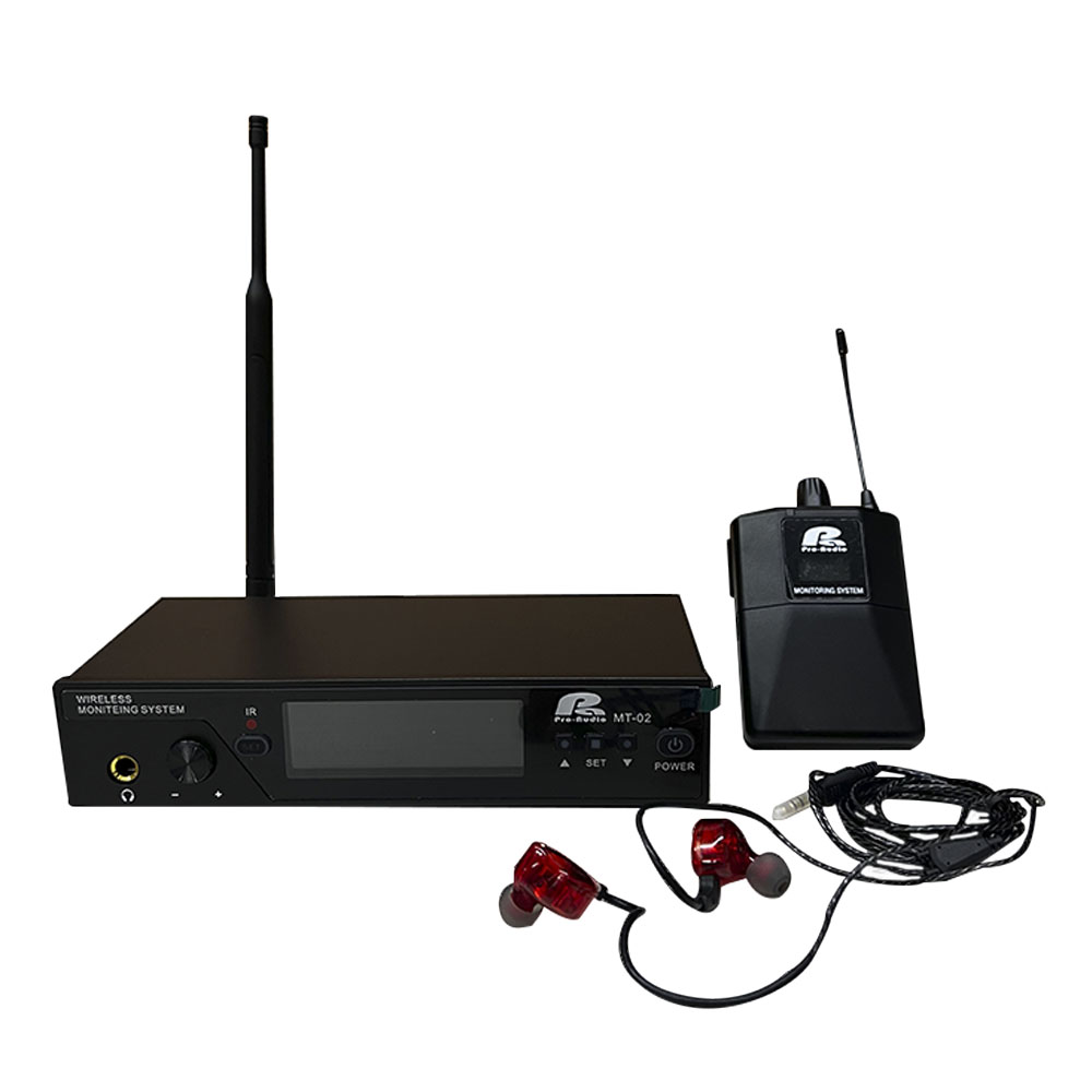 Sistema de monitores Inalámbrico MT-02 Pa Pro Audio.